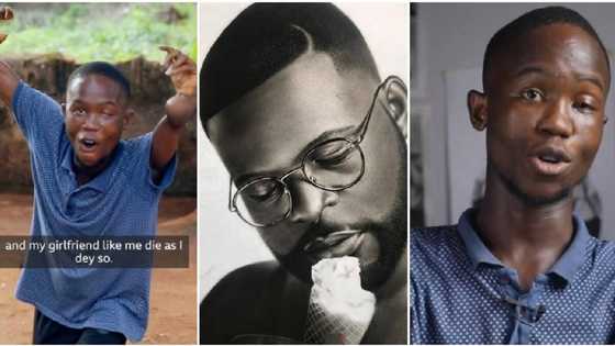 My girlfriend like me die, says talented Nigerian pencil artiste, Osarimen Joshua who was born with disability