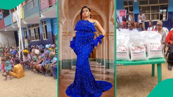 Video of May Edochie visiting Makoko to celebrate her birthday with the less-privileged trends