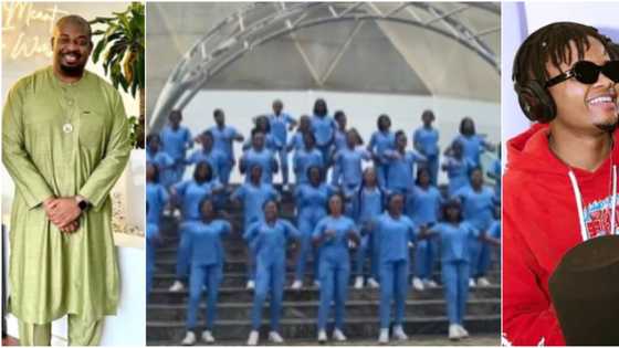 We Don Blow: UniMed Nurses blush as Don Jazzy commends their dance video for Crayon's Ijo Laba Laba song