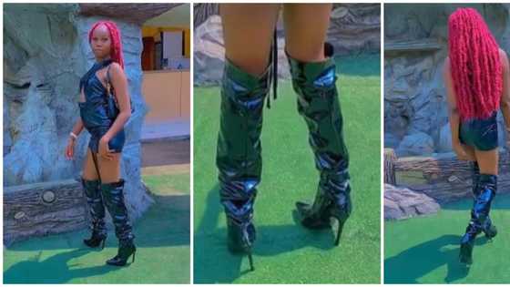 "Sha no fall down": Video of fashionista struggling to walk in boots leaves netizens buzzing