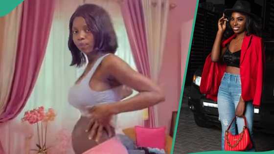 “Bodies are different after childbirth": Lady displays her stomach one month after giving birth to triplets