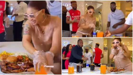 “You no fit carry last”: Fans hail Tonto Dikeh as she participates in Bottle Flip challenge, fun video trends