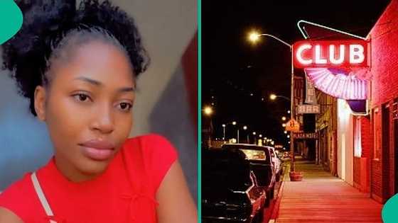 Lady who received unexpected breakup text from boyfriend hits club at night: "I no send your papa"