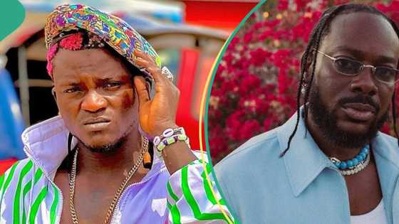 Portable taunts Adekunle Gold for reaching out to him for help, video stirs reactions: "Zazu get problem"