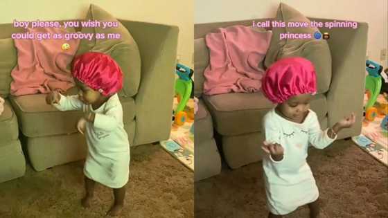 "Baby got moves": Little girl dances, spins and spins playfully, video goes viral on TikTok