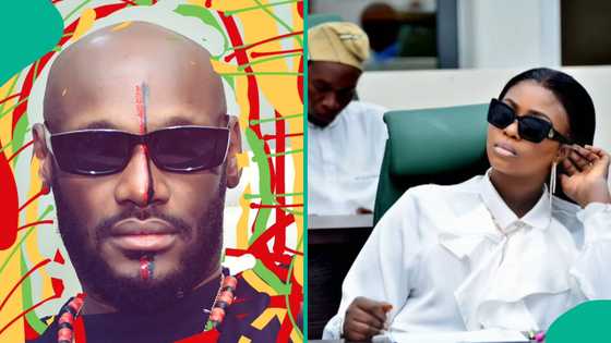 2baba’s lover Natasha announces singer's new Instagram page with strange photo, Nigerians query her
