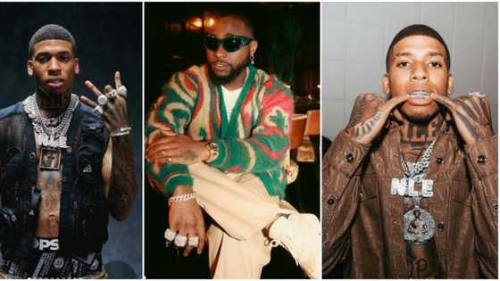 “Are u on the remix?” Fans ask as American rapper NLE Choppa catches Unavailable fever, jumps on Davido’s song