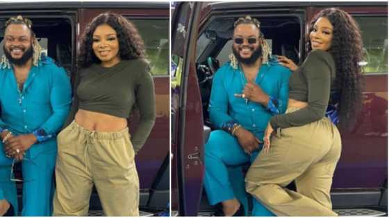 Get into a relationship: Fans react after Queen flirts with Whitemoney during prize presentation