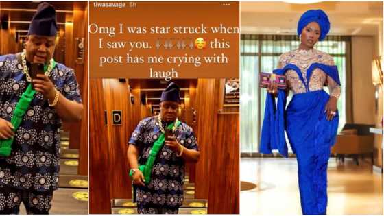 Cubana Chiefpriest vows to frame Tiwa Savage's appreciation post after he attended her dad's burial party