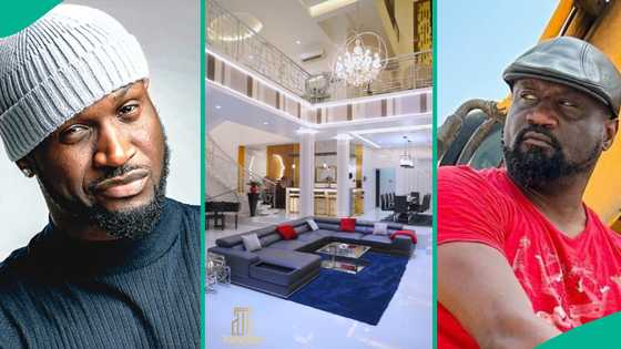 Peter Okoye flaunts mansion's new look as proof of financial stability after rift with brother Jude