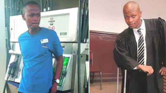 Hardworking man goes from being petrol attendant to successful lawyer despite disadvantaged background