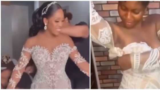 How you go collect cloth a day to the wedding? Reactions as bride left disappointed by tailor