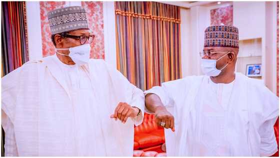 Breaking: Despite Lawan's emergence, Buhari holds closed-door talk with influential APC presidential aspirant
