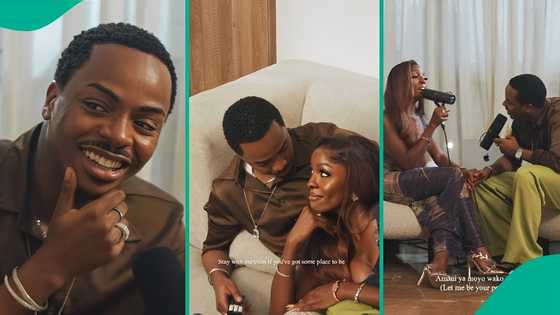Netizens gush over Enioluwa and girlfriend Phina's romantic duet of Simi's song: "Drop date"