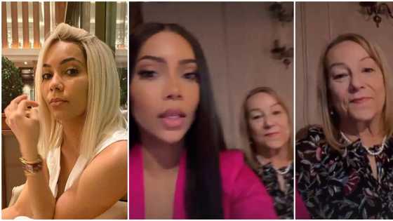 BBNaija Maria gets many fans gushing as she shows the world her pretty white mum for first time in video