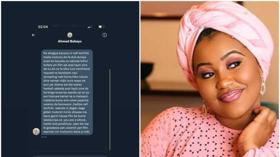 Bawan Allah ya yi wa Hadiza Gabon zagin cin mutunci, ta yi masa martani da kyakyawar addu'a