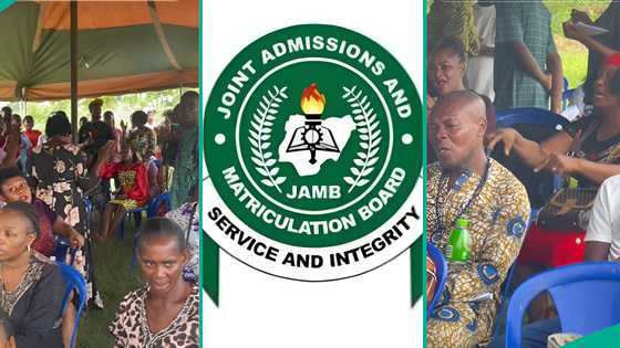 JAMB 2025: Parents of UTME candidates turn prayer warriors, sing worship songs at exam centre