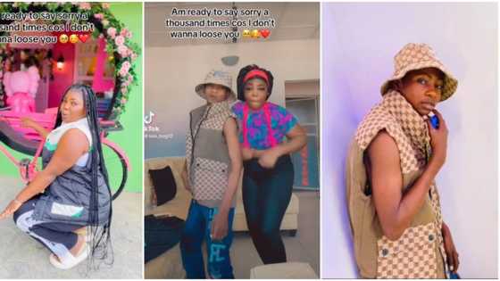 "Nothing can stop me from loving him": Older Nigerian lady shows off younger 'boyfriend' online