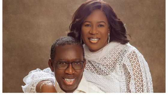 Popular Nigerian governor gushes over beautiful wife at 60, shares adorable photo