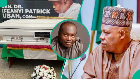 An kawo gawar marigayi Sanata Majalisa, Shettima da sanatoci sun yi masa bankwana