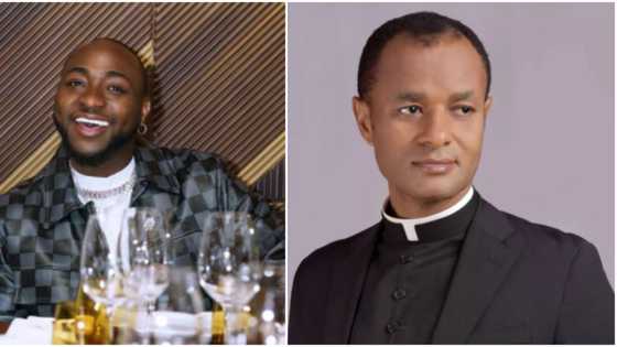Can I just be pagan and troll the pastor? Rev Fr Oluoma slams colleague who demanded tithe from Davido's N250m