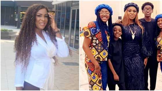 2Baba’s baby mama Pero slams Linda Ikeji for cutting out 1st daughter from family photo with singer’s kids