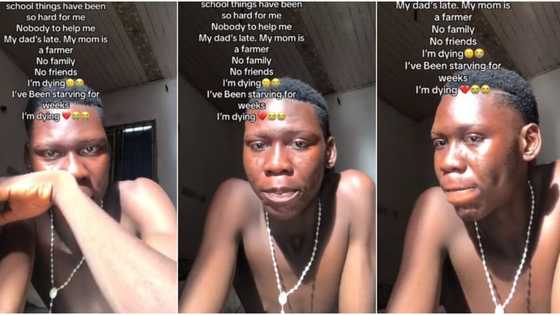 "I'm dying": Nigerian student starving in school cries out from his room, video melts hearts