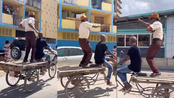 "This is fantastic": Brave young man in corporate shirt dances on top of tricycle, stunning video goes viral