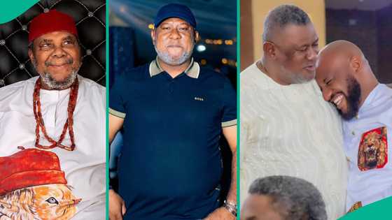 Pete Edochie celebrates 1st son at 55, Yul pens emotional tribute to brother: "Always there for me"
