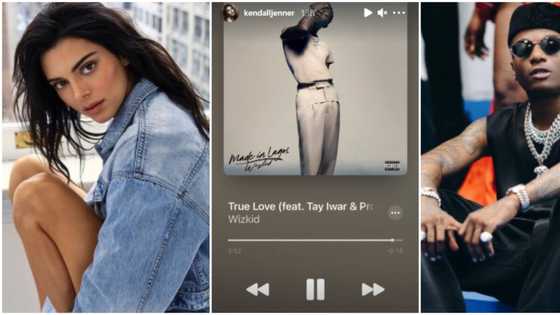 More international celebrities vibe to Wizkid as Kendall Jenner listens to True Love from Made in Lagos album