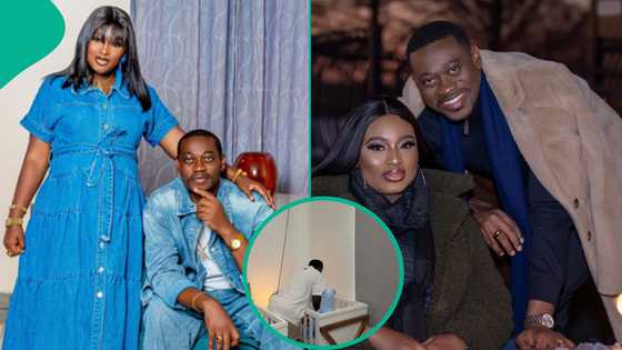 Fans raise concerns over excessive contact with Lateef Adedimeji and Mo Bimpe's triplets