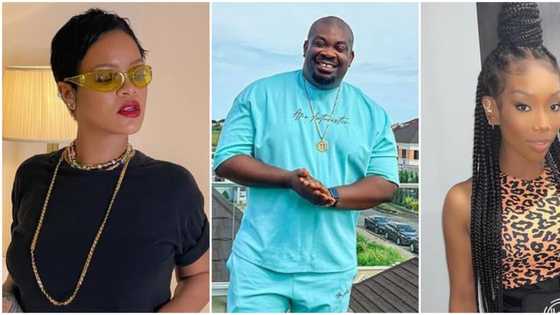 Focus on Rihanna: Fans react as Don Jazzy says Brandy is entering his eyes after sighting US singer dancing