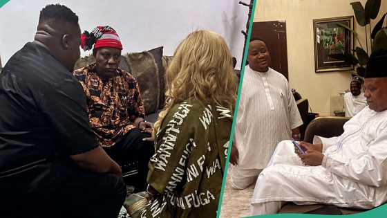 Chiefpriest replies critics after being shaded over kneeling for Kashim Shettima: "Loyalty na water"