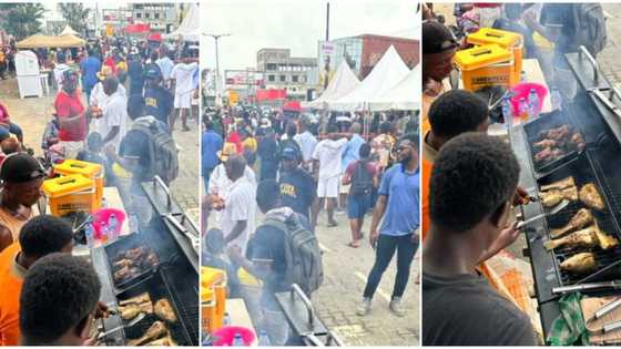 "Where is this abeg?" Polling unit turned into a party as Nigerians share free BBQ to voters in viral photo