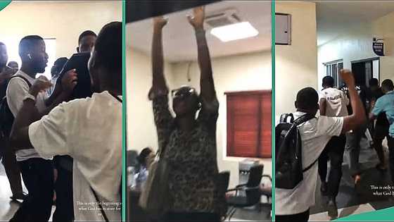 University students over the noon as they officially become doctors, video goes viral