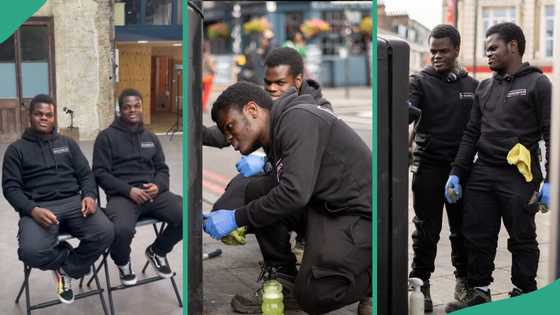 Makonjuola twins go viral for cleaning places no one asked them to clean in London