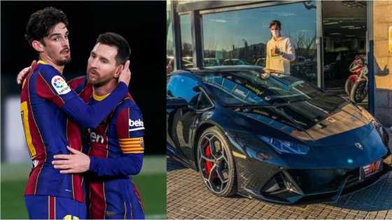 After scoring sensational winner against Betis, Barcelona star buys Lamborghini Huracan worth N123m