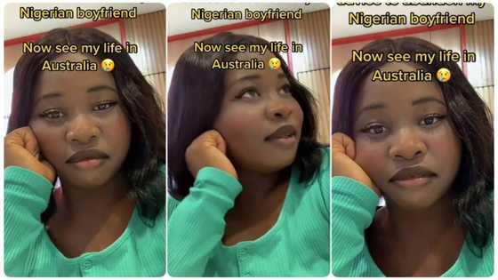 Nigerian lady in Australia convinced by her uncle to leave boyfriend and come abroad regrets it in video