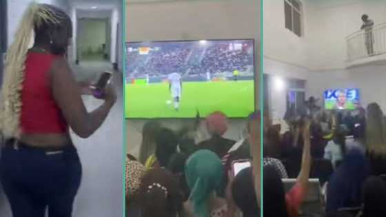 "Na only girls full here": Female students scream, jump excitedly after Nigeria made it to AFCON finals