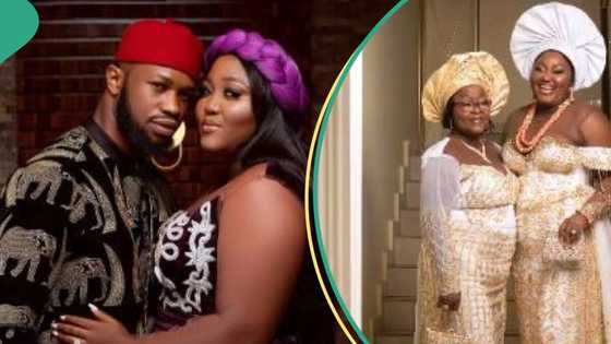 "She raised me single-handedly": Blessing Obasi loses mother, showers praises at mom's funeral