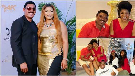 25 years strong: Actress Omotola Jalade-Ekeinde and hubby mark wedding anniversary with cute photo
