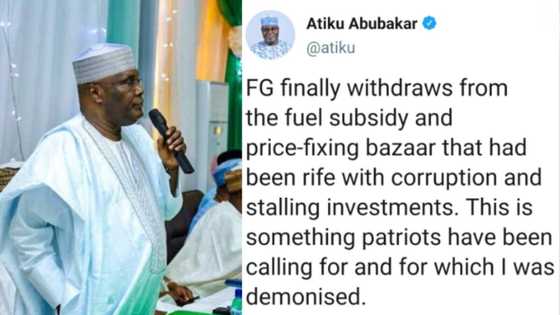 Go and sit down - Nigerians drag Atiku over comment on fuel subsidy, price-fixing removal