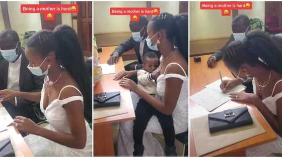 "Food anywhere, anytime": Nursing mum breastfeeds baby during her wedding, lovely video goes viral