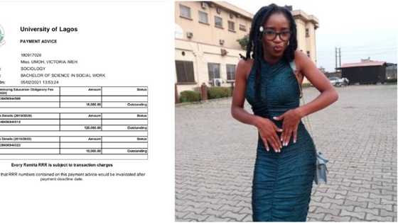 Nigerian lady appreciates Good Samaritans who donated to help her stay in school, many react