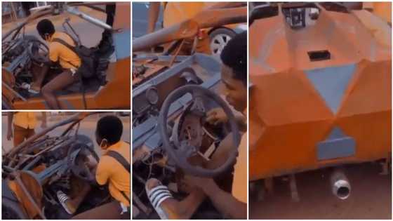 JSS student builds Lamborghini replica, cruises car to school on his last day of exams (video)