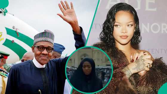 Concerns trail edited video of Rihanna mourning Buhari with emotional song, fan says: "God punish u"
