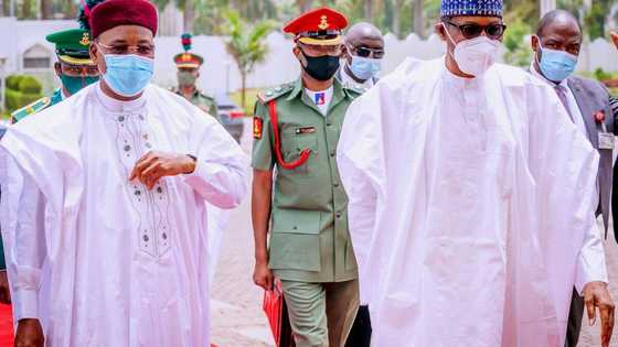 Hotunan shugaba Buhari yayin da ya karba bakuncin shugaban kasan Nijar a Aso Rock