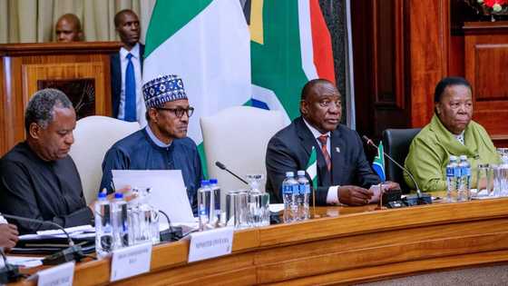 Open your country to Nigerian businesses - Buhari tells South African president