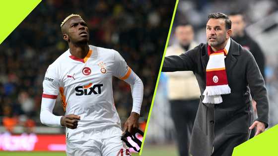 Osimhen reacts after incredible brace secures historic record for Galatasaray coach