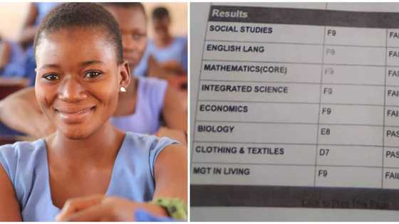 25-year-old lady writes WAEC, bags 6 F9s, vows to continue schooling, people advise her what to do